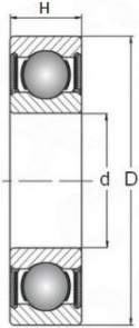 629 2RS SKF Łożysko kulkowe 9x26x8