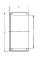 HK 2212 NTN Łożysko igiełkowe 22x28x12