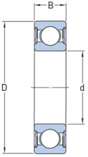 Łożysko kulkowe 6201 2RSC3 PFI 12x32x10