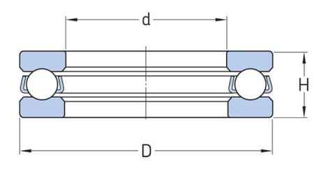 Łożysko oporowe wzdłużne 51213 MGK 65x100x27 Łożysko oporowe wzdłużne 51213 MGK 65x100x27