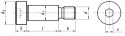 M5/6x35 Śruba pasowana łeb walcowy ISO 7379 1szt.