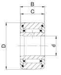 NATR NART25LL/3AS NTN Rolka igiełkowa 25x52x25