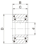 NATR NART8XLL/3AS NTN Rolka igiełkowa 8x24x15 NATR NART8XLL/3AS NTN Rolka igiełkowa 8x24x15