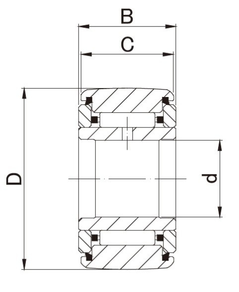 NATR NART8XLL/3AS NTN Rolka igiełkowa 8x24x15 NATR NART8XLL/3AS NTN Rolka igiełkowa 8x24x15
