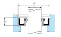 Uszczelniacz simering 13x30x8 RST NBR ERIKS