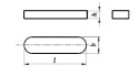 Wpust pryzmatyczny klin 8x7x70 DIN6885 2 szt