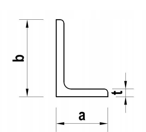 Kątownik stalowy gorącowalcowany 150x75x11 S355 6000 mm