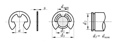 Pierścień osadczy płytka 8 mm A2 DIN 6799 20 szt