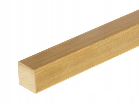 Pręt kwadratowy z mosiądzu 30x30 długość 500mm (50cm)