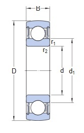 Łożysko samonastawne 1726212-2RS1 SKF