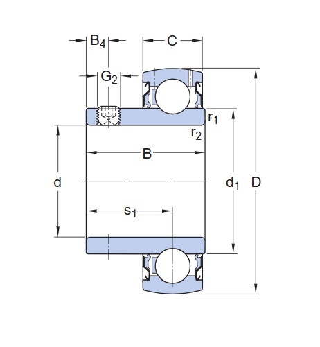Łożysko samonastawne YAT 205-100 SKF