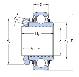 Łożysko samonastawne YSP 209 SB-2F SKF