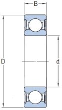 6202 ENC ZZ 200°C BRL Łożysko kulkowe proste jednorzędowe (obroty max.: 5400rpm)