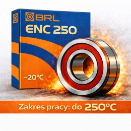 6000 2RS ENC 250°C BRL Łożysko kulkowe proste jednorzędowe (obroty max.: 6000rpm)