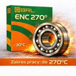 6000 ENC ZZ 270°C BRL Łożysko kulkowe proste jednorzędowe (obroty max.: 300rpm)