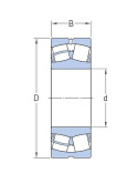 Łożysko baryłkowe 22214 MW33C3 MGK 75x130x31