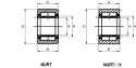 NUTR NURT206X/3AS NTN Rolka wałeczkowa 30x62x29