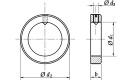 Pierścień osadczy tulejka 5x10x6 oc DIN 705 A