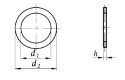 Podkładka dystansowa 105x130x0,1 DIN 988 1szt.