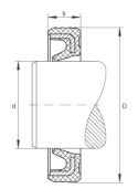 Simering uszczelniacz G 37x47x4 INA