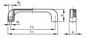 Uchwyty mostkowe tworzywo 10,5X260MM 57066