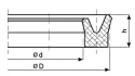 Uszczelniacz siłownika 67,2x80,8x6,2 UN manszeta