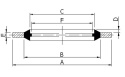 Podkładka metalowo gumowa M20 28x20,7 2 szt Podkładka metalowo gumowa M20 28x20,7 2 szt