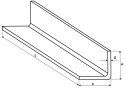 Kątownik stalowy z g 15x15x3 490mm