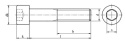 M8x55 Śruby imbusowe czarne 8.8 DIN 912 NG 5szt.