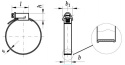 Opaska zaciskowa ślimakowa 115-130mm W1 ocynk 1szt