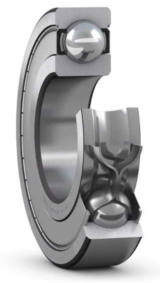 Łożysko kulkowe proste jednorzędowe nierdzewne W 628/8-2Z SKF