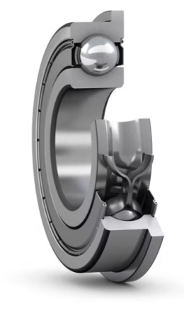 Łożysko kulkowe proste jednorzędowe nierdzewne W 638/5 R-2Z SKF