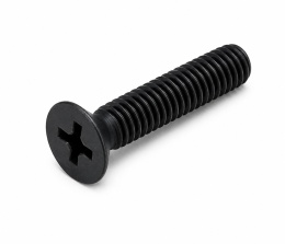 M4x16 Wkręty z łbem stożkowym czarny ocynk DIN 965 200szt