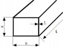 Profil stalowy zamknięty 25x10x1,5 DC01 długość 1000mm