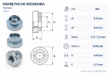 Nakrętki wciskane okrągłe Stal Ocynkowane M4-(2,0-2,2) 250 szt.
