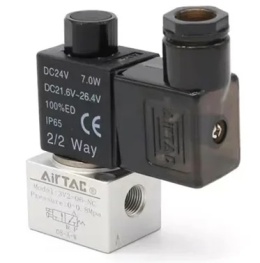 Elektrozawór 3/2 G1/4 NC, bezpośredniego działania 12VDC, 3V208NCFG - Airtac