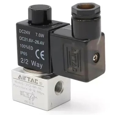 Elektrozawór 3/2 G1/8 NO bezpośredniego działania 24VAC, 3V206NOEG - Airtac