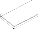 Płaskownik miedziany 30x4 1000mm (100cm)