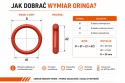 Oring 14 x 1.5 Silikonowy 70VMQ Czerwony Uszczelka O-Ring -60°C +200°C 5szt.