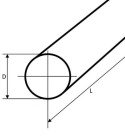 Pręt okrągły stalowy fi 95mm 42CrMo4+QT dł. 1000mm