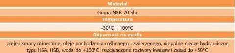 Uszczelniacz simering 33x45x10 RST NBR ERIKS