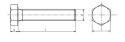 M14x1,5x45 Śruba drobnozwojna kl.10.9 DIN 961 1szt