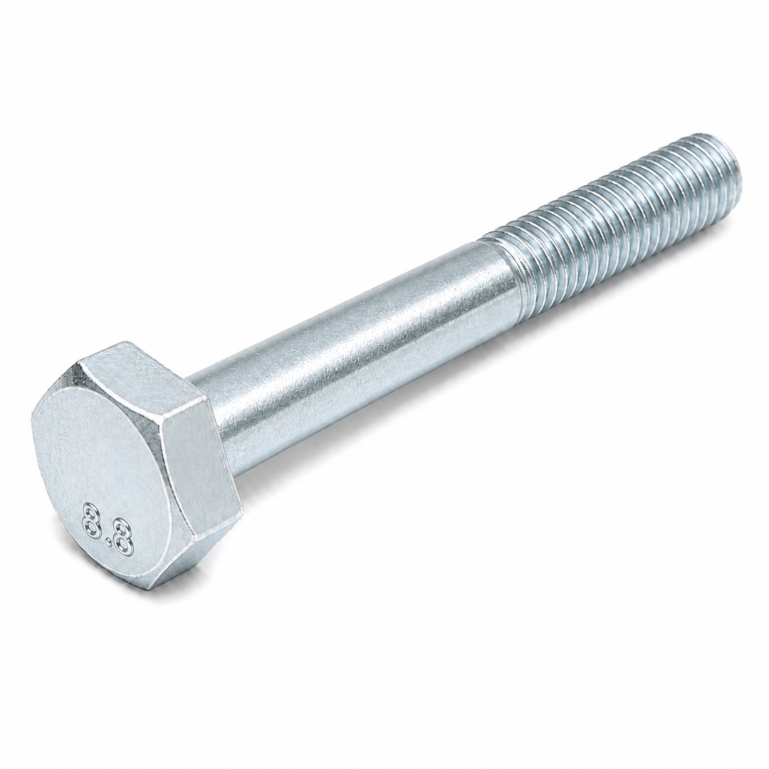 Śruba M16x320 DIN 931 klasy 8.8 ocynk galwaniczny