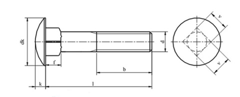 Śruby zamkowe M8x35 kl.4.8 ocynk DIN 603 5szt. Śruby zamkowe M8x35 kl.4.8 ocynk DIN 603 5szt.