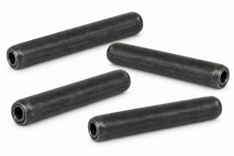 12x50 Kołki sprężyste zwijane zwykłe ISO 8750 (DIN 7343), stalowe czarne - 25 szt.