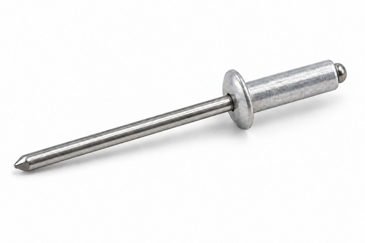 Nit zrywalny otwarty ISO 15977 3,2x6 mm, korpus aluminiowy i trzpień nierdzewny A2
