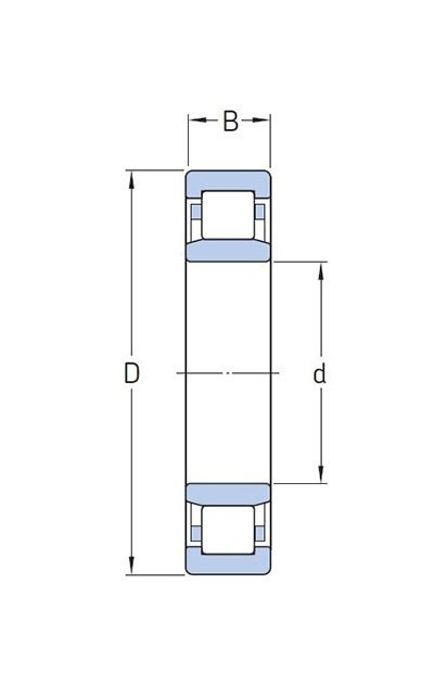 NU 211 MGK Łożysko walcowe 55x100x21