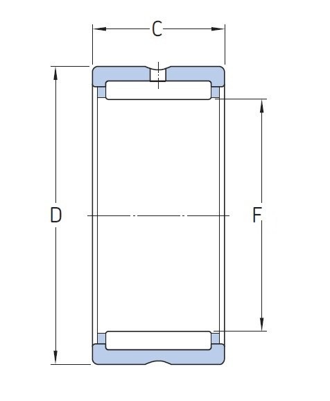 Łożysko igiełkowe NK 73/35 JNS 73x90x35