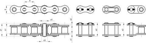 Złączka prosta ogniwo 12B-1 3/4"