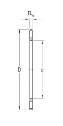 AXK 4060 Łożysko igiełkowe oporowe 40x60x3 FBJ